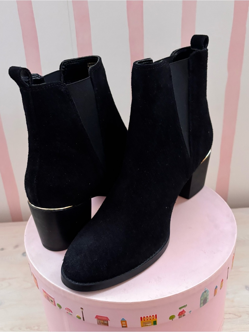 Crevo Black Suede Boots